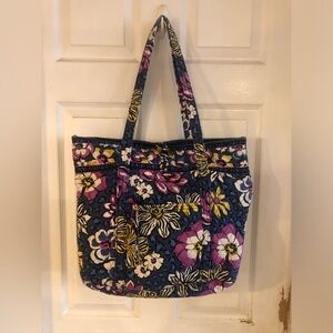 Vera Bradley Floral large Tote Bag - Blue, white, yellow and Purple